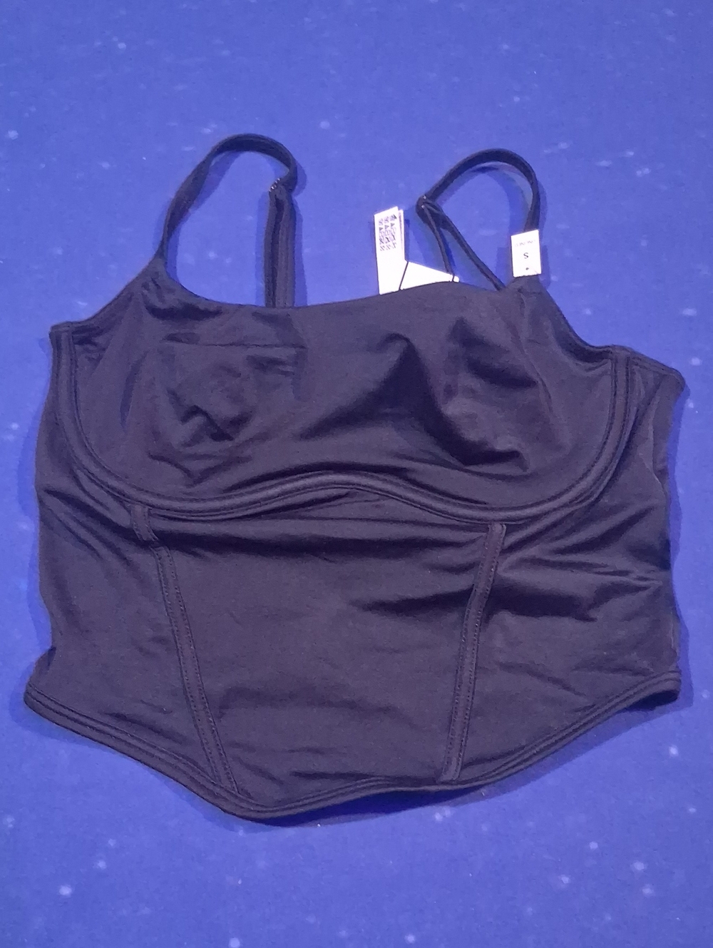 PINK Victoria's Secret Black Longline Camisole Bralette